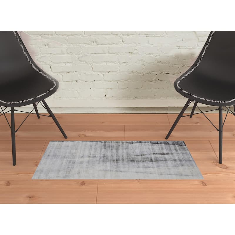 Tibe Abstract Woven Area Rug By HomeRoots - 2' x 3'