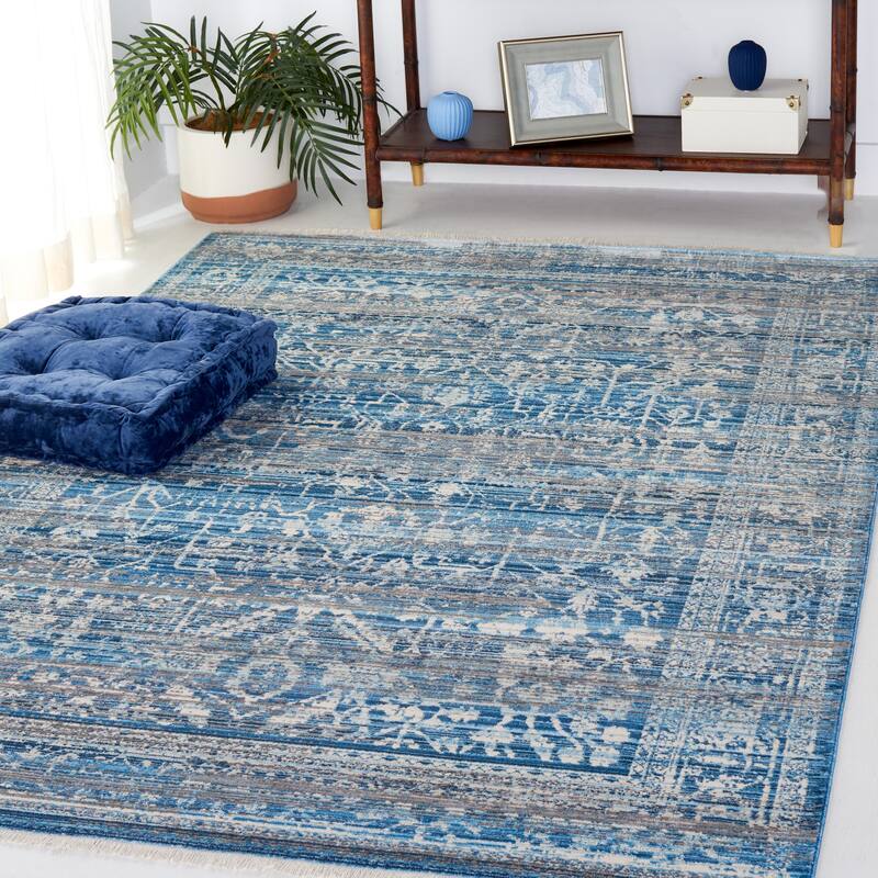 SAFAVIEH Vintage Persian Devleta Oriental Rug - 5' x 7'6" - Navy/Ivory