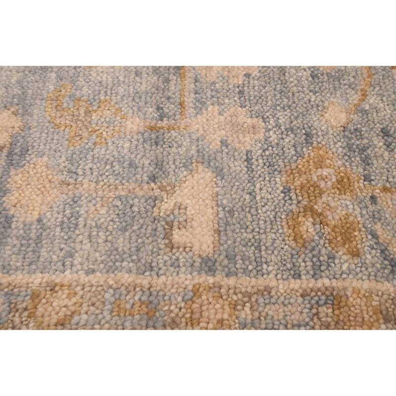ECARPETGALLERY Hand-knotted Jules Serapi Light Blue Wool Rug - 7'9 x 9'11