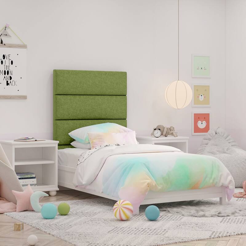 Jaxx Panelist Modern Padded Headboard - Set of 4 Fun Color Panels for Kids