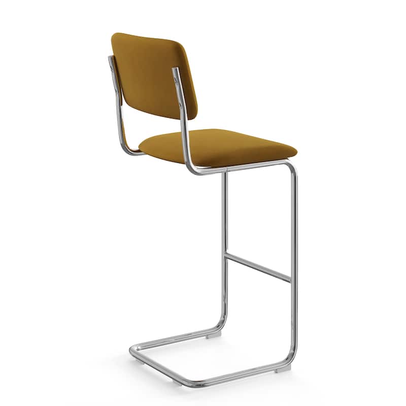 Hayward Velvet Bar Height Stool (Set of 2)