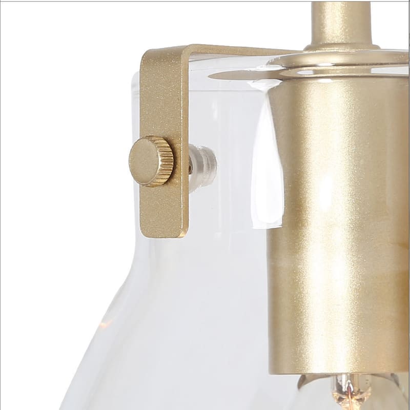 Modern Gold 2/3/4-Light Bathroom Vanity Light Glass Wall Sconces