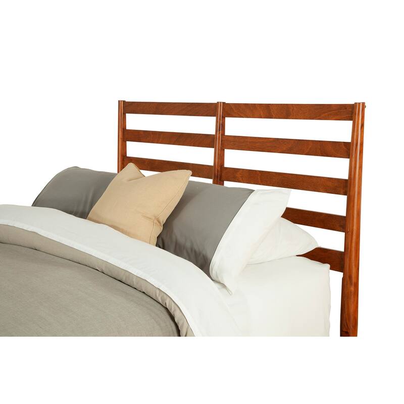 Queen Bed with Slat Headboard & Nailhead Trim - Bedroom Furniture Set