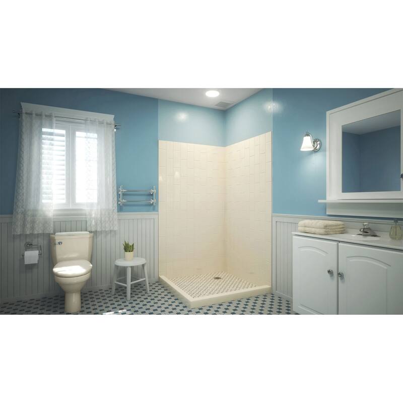 DreamLine QWALL-VS 41-1/2 in. D x 41-1/2 in. W x 76 in. H Acrylic Corner Backwall Kit