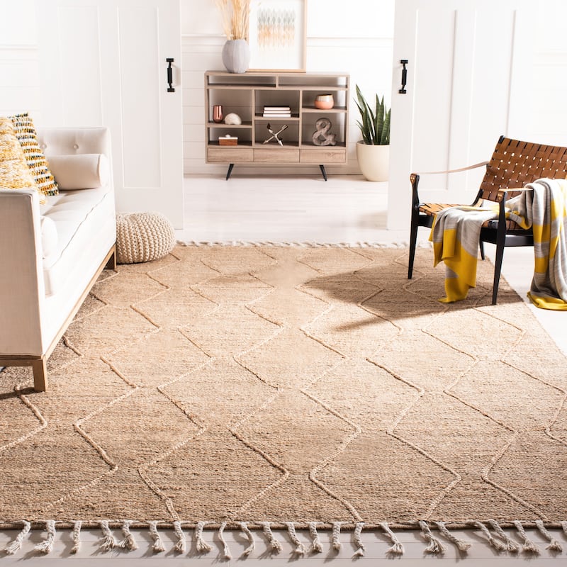 SAFAVIEH Handmade Natural Fiber Avah Jute Rug - 9' x 12' - Natural