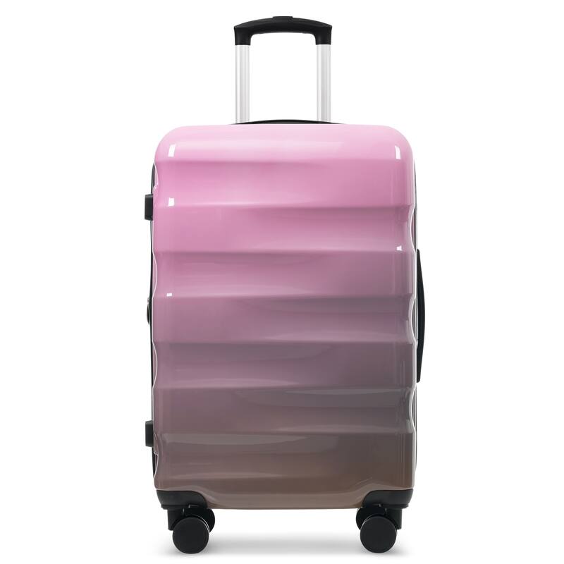 Hardshell Luggage Set 3 Piece, Expandable Glossy Suitcases w/Spinner Wheels and TSA Lock, Lightweight Durable PC+ABS for Travel