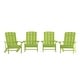 preview thumbnail 54 of 126, All-weather Poly Resin Wood Outdoor Adirondack Chair (Set of 4)