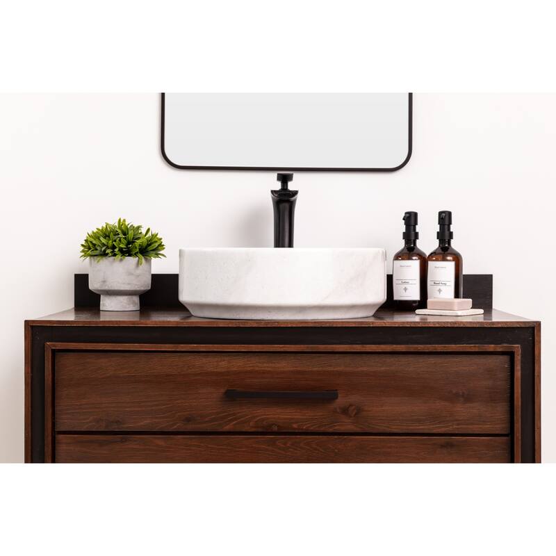 Natural Stone Vessel Bathroom Sink - Avalon Marble