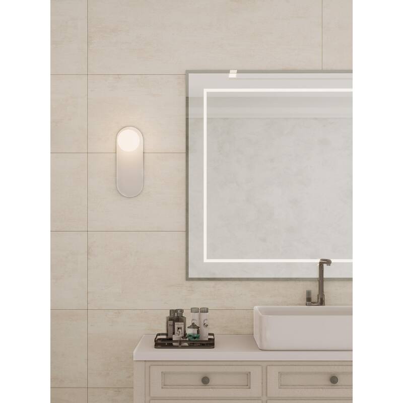 Merola Tile Habanera Bone 11-7/8" x 35-1/2" Fluted Ceramic Wall Tile