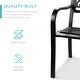 preview thumbnail 3 of 8, Outdoor garden courtyard steel bench