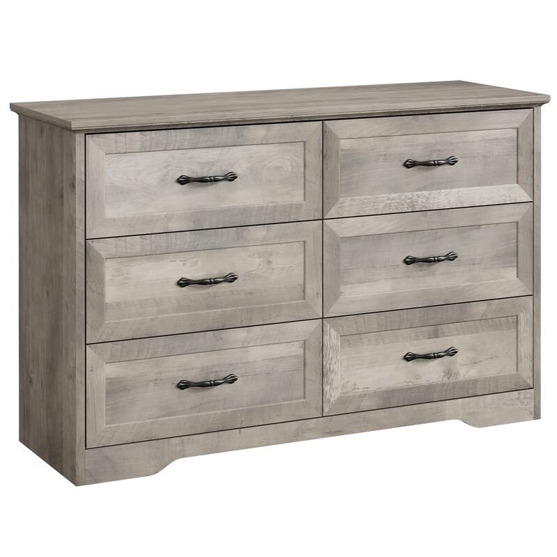 5/6 Drawer Dresser, Modern Wood Storage Chest Organizer for Clothes, Bedroom