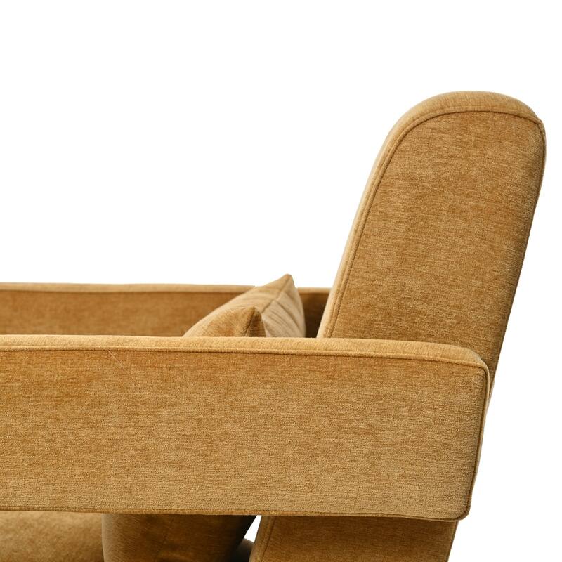 Smooth Right Angle Armrest Living Room Lounge Chair