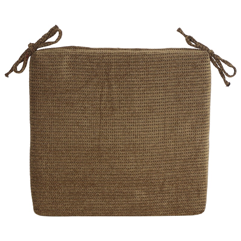 20-inch by 19-inch Jacquard Chenille Chair Cushion - 20 x 19