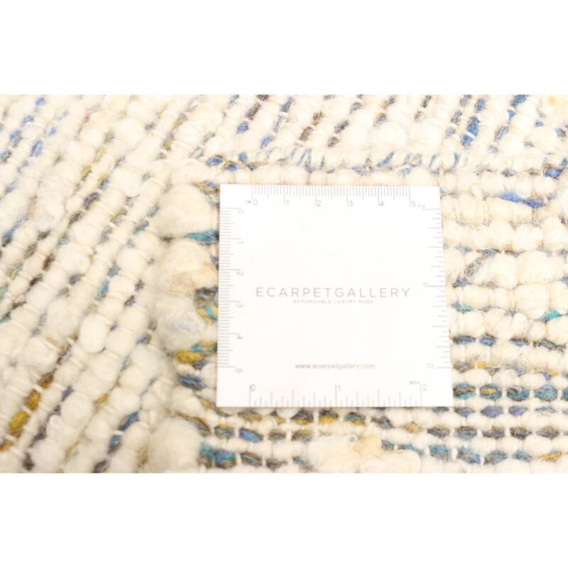 ECARPETGALLERY Braid weave Sienna Cream Wool Rug - 4'11 x 7'10