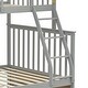 preview thumbnail 13 of 12, Gray Twin over Full Wood Bunk Bed with Storage Drawers, Ladder and Safety Guard Rails