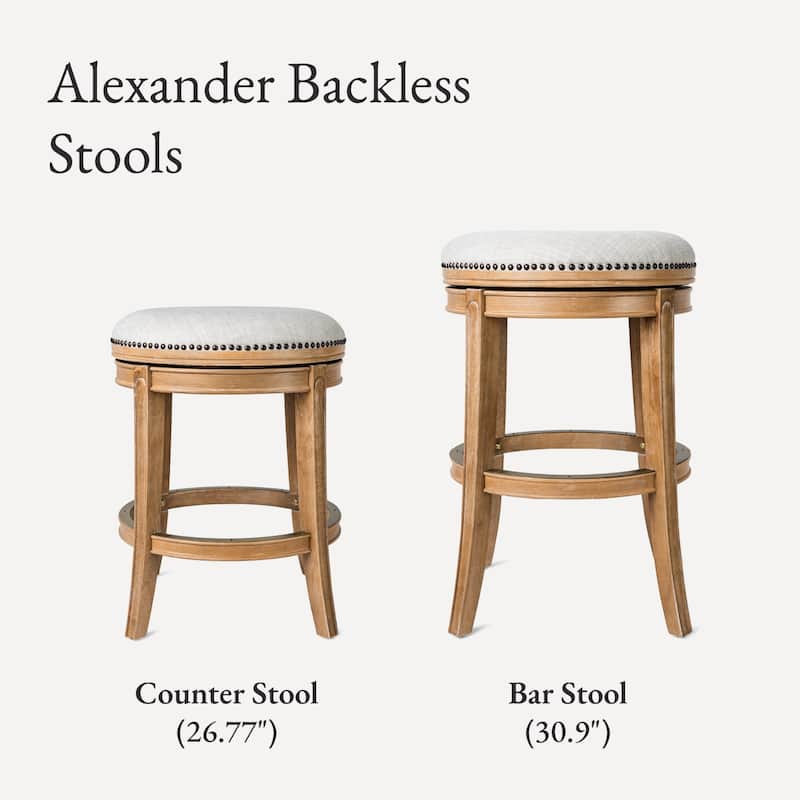 Maven Lane 26" Alexander Backless Counter Height Kitchen Stool