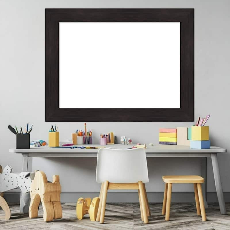 Amanti Art Furniture Espresso Framed Dry Erase Magnetic Board