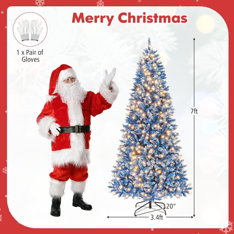 Costway 6/7/8/9 FT Artificial Christmas Tree, with 270/340/420/520 - See Details
