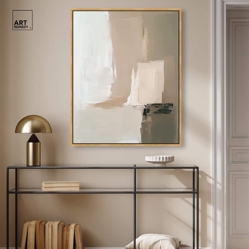 Pale Textured Silence II Canvas by Art Remedy