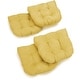 preview thumbnail 27 of 62, 19-inch U-Shaped Microsuede Chair Cushion (Set of 1, 2, or 4) Set of 4 - Lemon