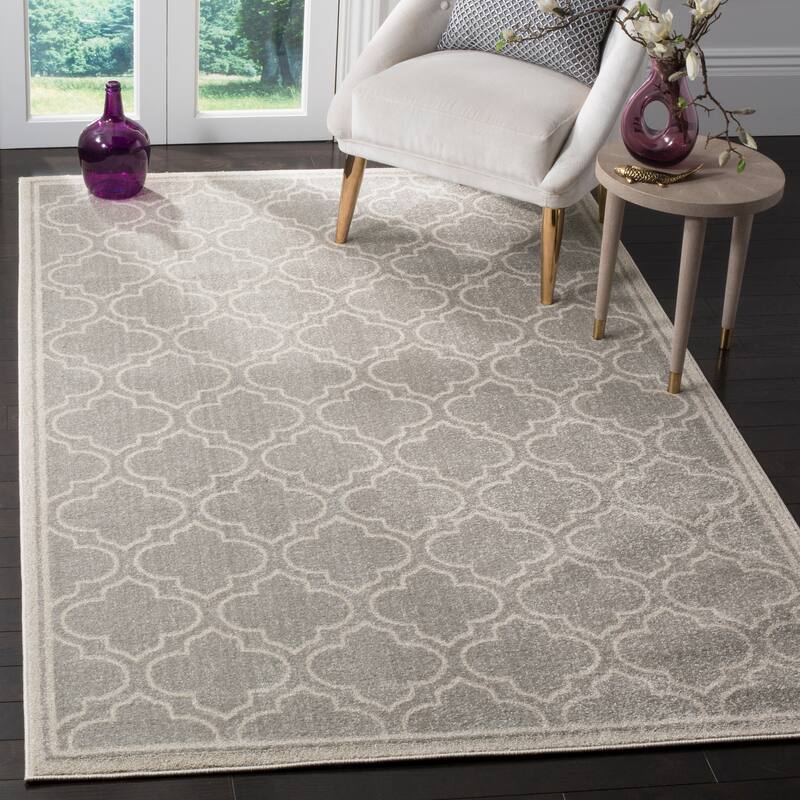 SAFAVIEH Amherst Tehila Modern Rug - 3' x 5' - Light Grey/Ivory