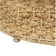preview thumbnail 13 of 15, Rattan and Seagrass Handmade Woven Tapered Coffee Table or Accent Table with Glass Top - Brown - Roche River Decor - 20"W, 24"H