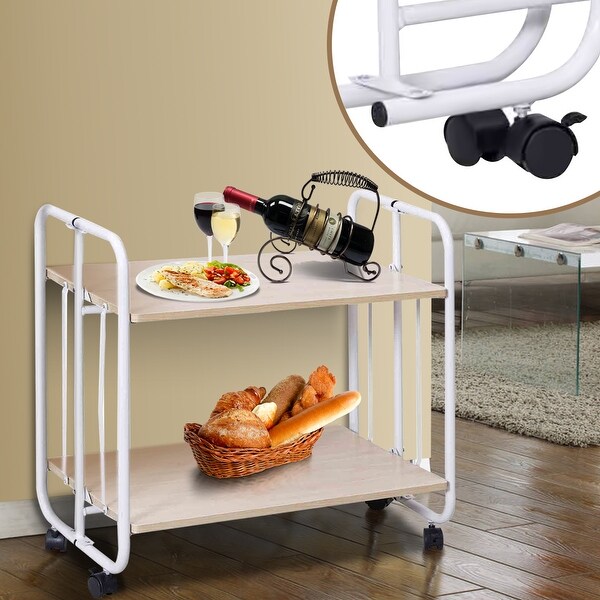 rolling utility shelves