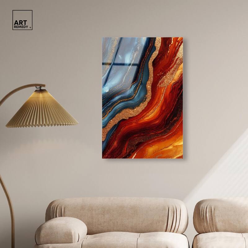 Gilded Galaxy Acrylic by Art Remedy, Ready to Hang