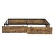 preview thumbnail 14 of 22, iNSPIRE Q Modern Youngstown Wood Finish Panel Black Metal Twin Platform Bed with Storage Drawers