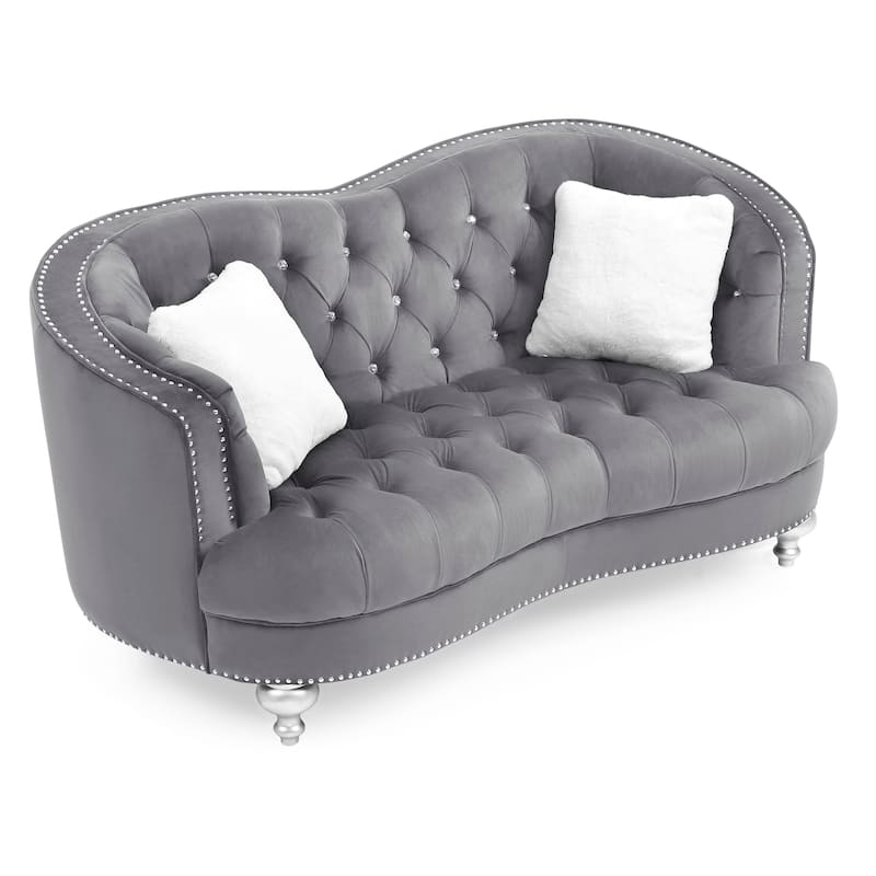 Jewel Velvet Loveseat