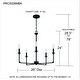 preview thumbnail 9 of 7, Prescott 5-Light Matte Black Chandelier