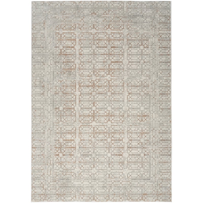 Nourison Desire Indoor Beige Geometric Area Rug