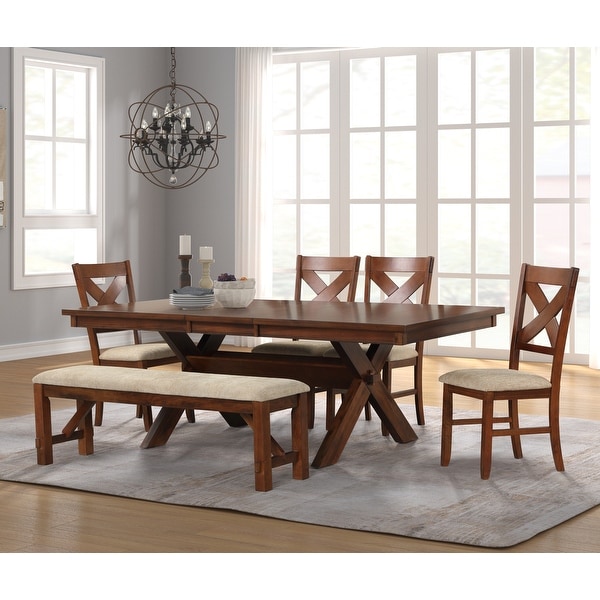 Extendable dining table and 4 chairs deals