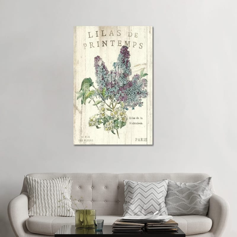iCanvas "Lilas de Printemps " by Sue Schlabach Canvas Print - 48x32x1.5