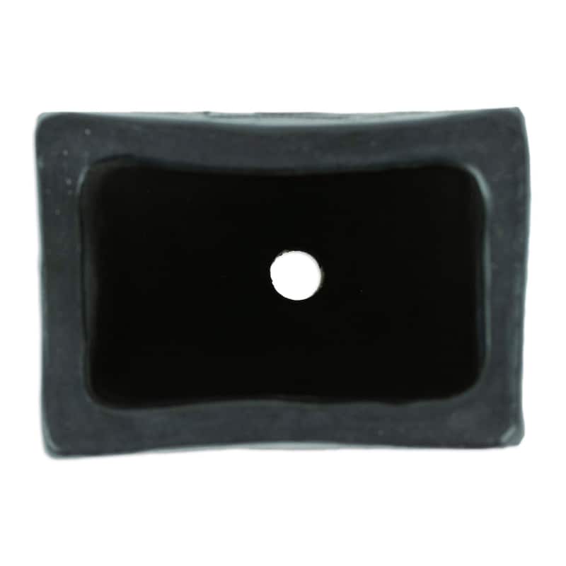 Novica Handmade Square & Peacock Too Barro Negro Mini Flower Pot