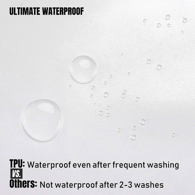 Waterproof Extra Long Fabric Shower Curtain or Liner, White, 72"x84"