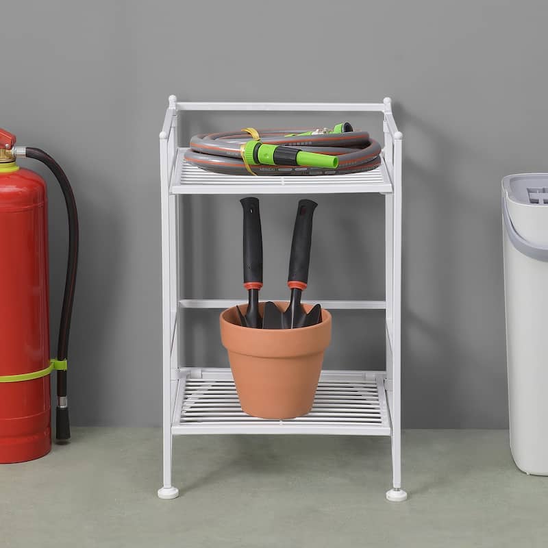 Convenience Concepts Xtra Storage 2 Tier Folding Metal Shelf