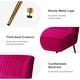 preview thumbnail 25 of 114, HULALA HOME Monica Modern Velvet Curved Tufted Back Loveseat with Metal Tapered Legs