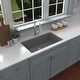 preview thumbnail 8 of 52, Karran Undermount 32.5 in. Large Single Bowl Quartz Kitchen Sink Kit