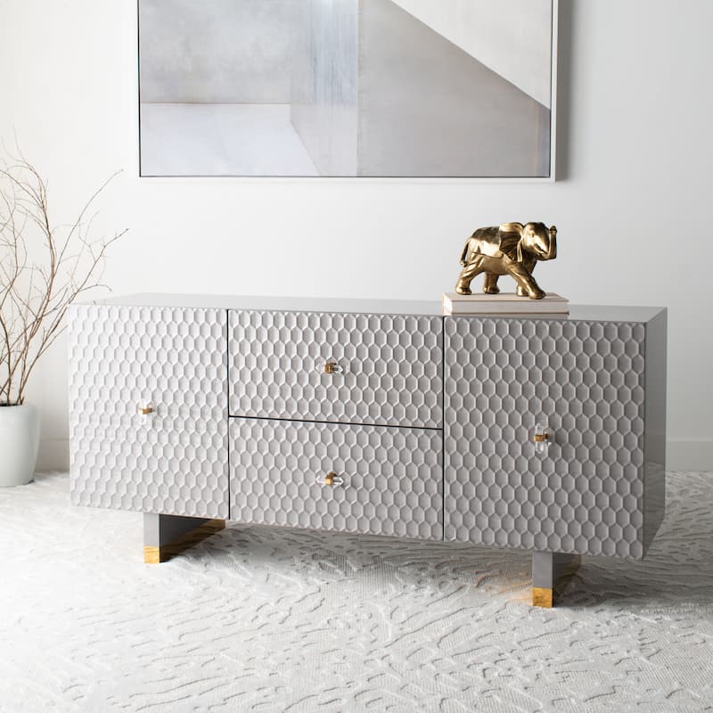 SAFAVIEH Home Kingsly Sideboard - 64"W x 18"D x 29"H