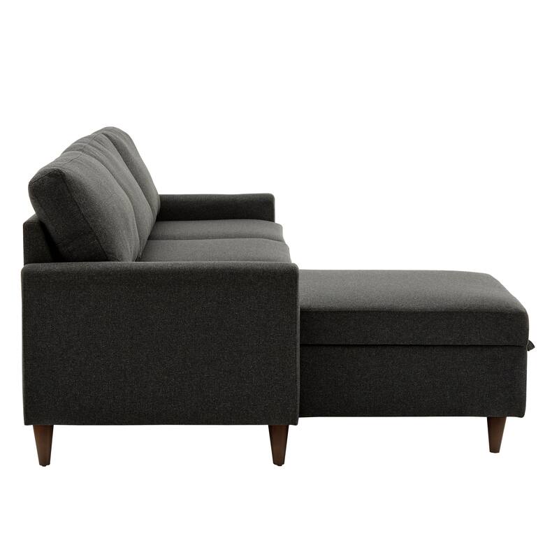 Parker L-shaped Sofa with Storage Chaise by iNSPIRE Q Modern