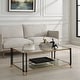 preview thumbnail 2 of 4, Uttermost Kentmore Glass Coffee Table - 17"H x 48"W x 30"D