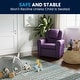 preview thumbnail 35 of 189, Contemporary Kids Recliner with Cup Holder and Headrest - 24"W x 21.5" - 36.5"D x 27"H