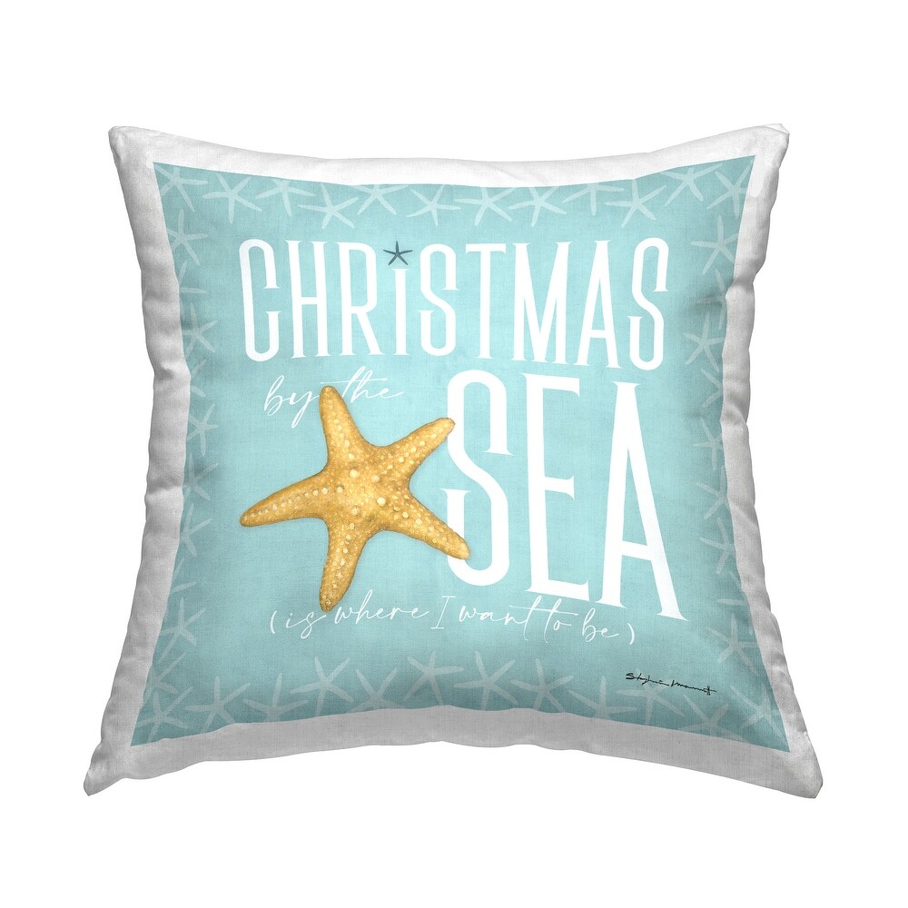 Starfish and Sea Fan Decorative Pillows