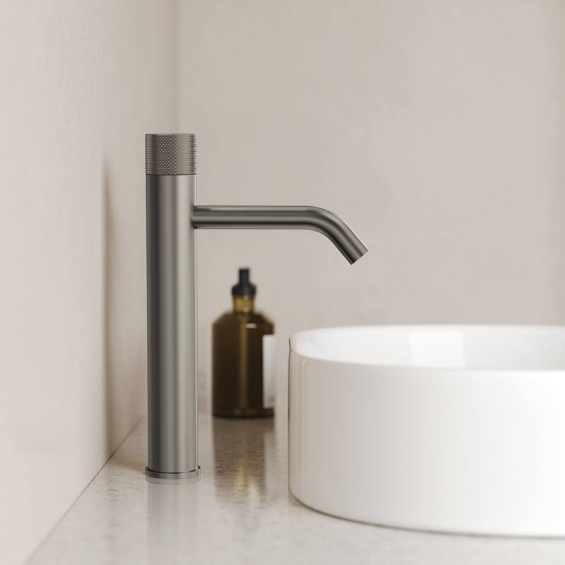 Modern Single Hole Bathroom Faucet,Deck Mount Sink Faucet