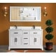 preview thumbnail 31 of 33, Vanity Art 60" Double Sink Bathroom Vanity Set with Engineered Marble Top and Free Mirror