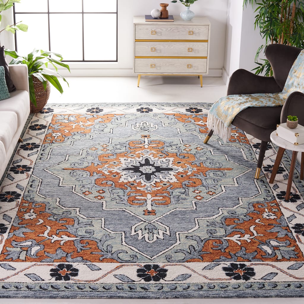 SAFAVIEH Handmade Metro Angret Medallion Wool Rug