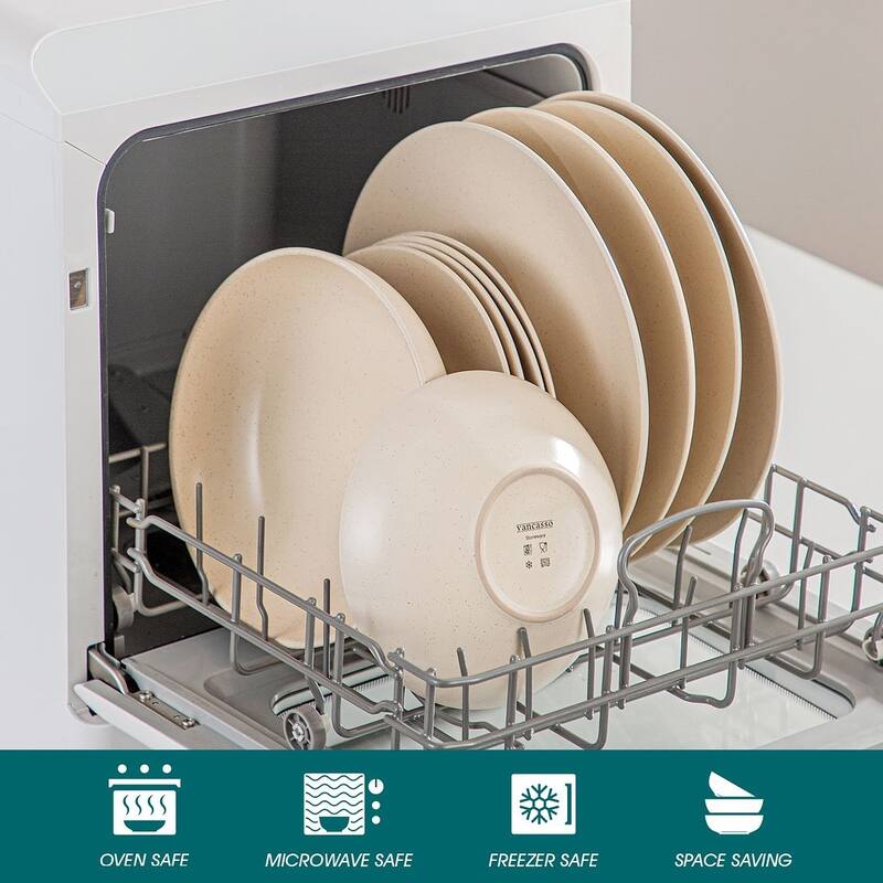 vancasso SABINE Stoneware Speckled Glaze Dinnerware Set