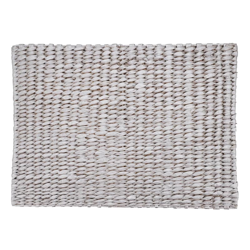 Water Hyacinth Placemats With Woven Design (Set of 4)