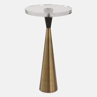 Uttermost Holton Tapered Brass Accent Table